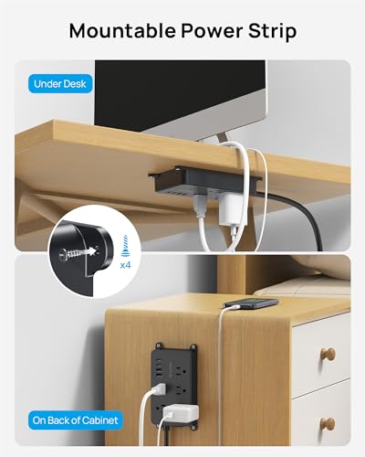 TROND 5 Outlet Surge Protector Prime III 1300 Joules 15 Amps 5ft Extension Cord