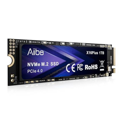 Aiibe 1TB M.2 2280 NVMe SSD PCIe 4.0 Internal Solid State Drive