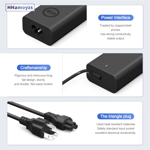 HHamoyzs 65W DZ65200325 USB Type C Laptop Charger, 240 Volts, 3.25 Amps, 20 Volts Output, Black, IEC Test Report