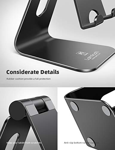 Lamicall 4 x 6 x 4 Inches A1-AE-B Adjustable Multi-Angle Tablet Stand for Desk