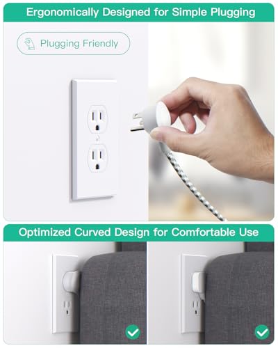 Mifaso 5Ft Power Strip TH8056 with 3 AC Outlets and 4 USB Ports