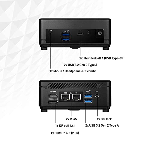 MSI Cubi 5 Mini PC CUBI512M086B Intel Core i3-1215U 1920x1080