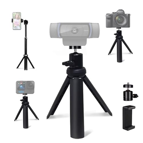 NexiGo 13 Inches TRIPOD-02-TC-BLK 1/4" Screw Mini Tripod