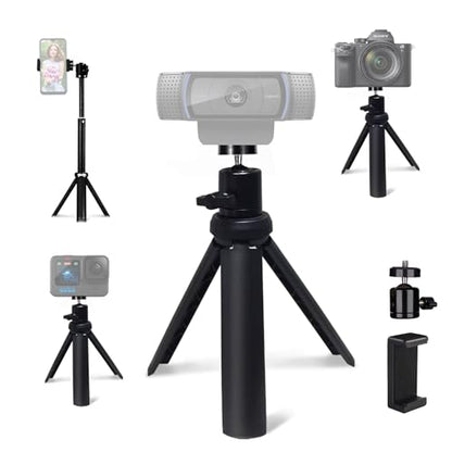 NexiGo 13 Inches TRIPOD-02-TC-BLK 1/4" Screw Mini Tripod