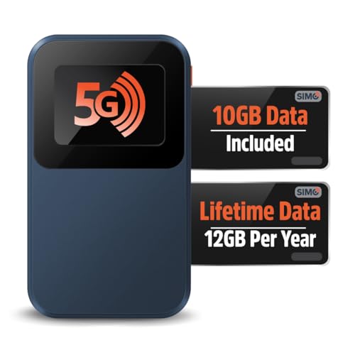 SIMO Solis Edge S5G25 5G Wireless Hotspot No Modem Needed Wi-Fi 6 1000 Mbps