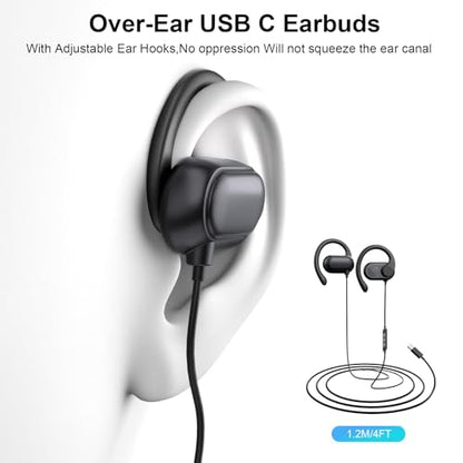 AIAUXAI AlAUXAI00235 Open Ear USB C Headphones Wired with Protective Case
