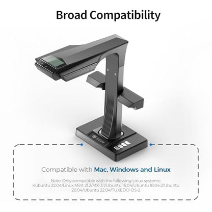 CZUR ET24 Pro Document Scanner 5696*4272 10 Sheet Capacity A3