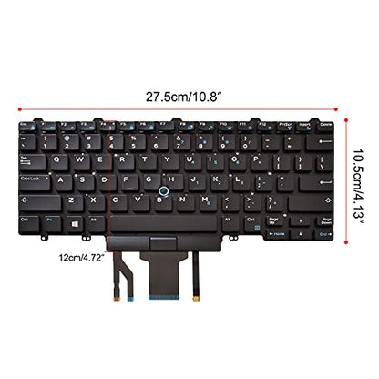 SUNMALL 104-Key Backlit Keyboard PK1313D4B00 Wired QWERTY Layout Black Plastic