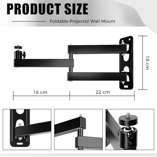 CroBlissful Foldable Wall Mount KA0-CroBlissful-4289 Metal for Universal Devices 6 Pounds 10.24 x 8.27 x 1.57 inches