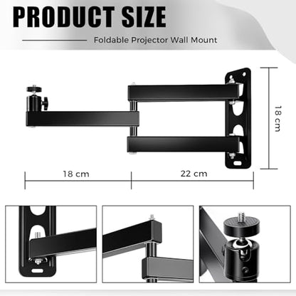 CroBlissful Foldable Wall Mount KA0-CroBlissful-4289 Metal for Universal Devices 6 Pounds 10.24 x 8.27 x 1.57 inches