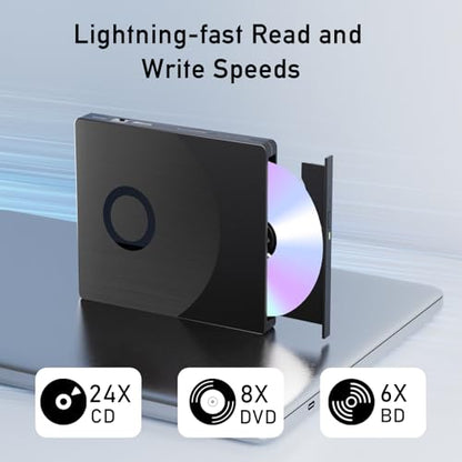 Yaeonku 8 in 1 External Blu-ray/DVD Drive e9ad71ec-7aff-44df-b3d6-2fb0f2e25a9b USB 3.0 Type-C
