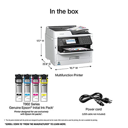 Epson WorkForce Pro WF-C5710 Color Inkjet Multifunction Printer 2400 x 1200 dpi