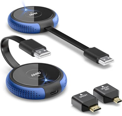 TIMBOOTECH 5" x 3" x 2" Model Q3 Wireless HDMI Transmitter and Receiver 4K 30Hz Streaming Media Player