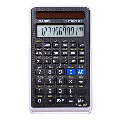 Casio 5" fx-260 SOLARII Scientific Calculator | LCD Display | Compact | Made for Educational Use