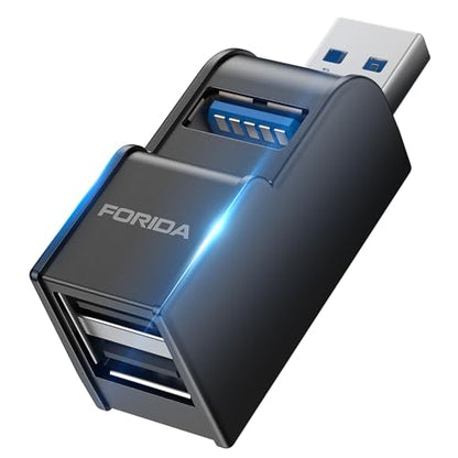 FORIDA USB Hub 3 Ports USB 3.0 Adapter Model 6060B-Black