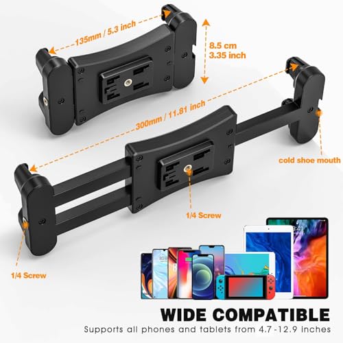 Cenawin Tablet Tripod Adapter d7dc26dd-d5bb-4d92-b490-eb198b806420 Adjustable Holder for 4.7-12.9 Inch Tablets