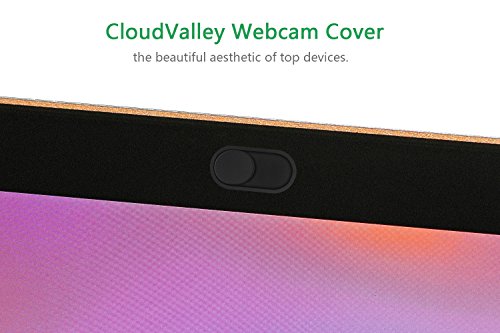 CloudValley 0.6mm W3 Webcam Cover Black 5 Pack