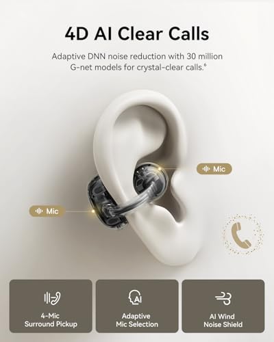 Baseus Bowie MC1 Pro Open Ear Clip-On Earbuds Bluetooth 6.0