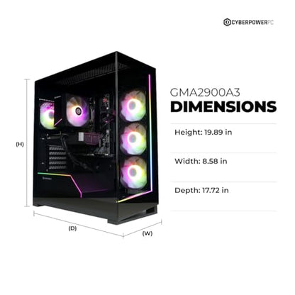 CyberPowerPC GMA2900A3 AMD Ryzen 7 8700F 4.1GHz 16GB DDR5 1TB SSD Windows 11 Home