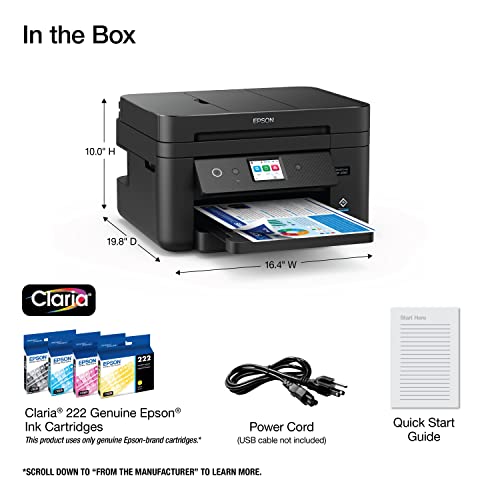 Epson Workforce WF-2960 Inkjet All-in-One Printer 4800x1200 DPI