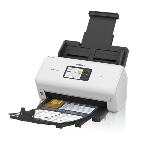 Brother ADS-3350W Document Scanner | 1200 x 1200 dpi | Ethernet, USB, Wi-Fi | Dual CIS Technology
