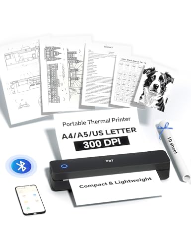 PRT MT610 Pro Portable Thermal Printer Monochrome 300 dpi 1.1 lb