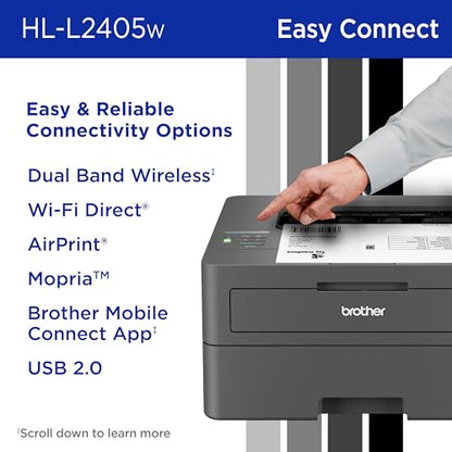 Brother HL-L2405W 1200x1200 DPI Monochrome Laser Printer