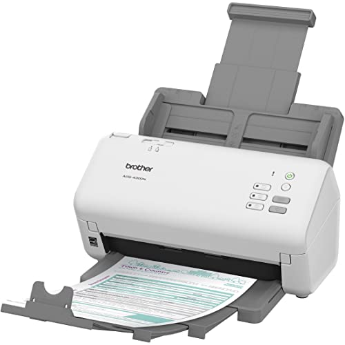 Brother ADS-4300N Document Scanner, 300 DPI, Ethernet, USB, CCD, Sheetfed