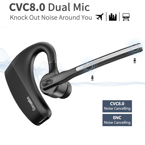 Conambo K10C-CBOX Bluetooth Headset V5.2 with 750mAh Charging Case