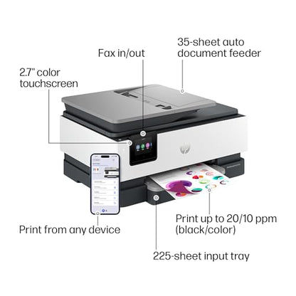HP OfficeJet Pro 8135e Inkjet Printer ADF Duplex 4800x1200 20ppm