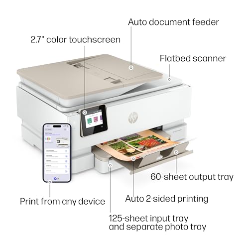 HP ENVY INSPIRE 7955e Inkjet Printer, 4800x1200 DPI, Color, Automatic Duplex