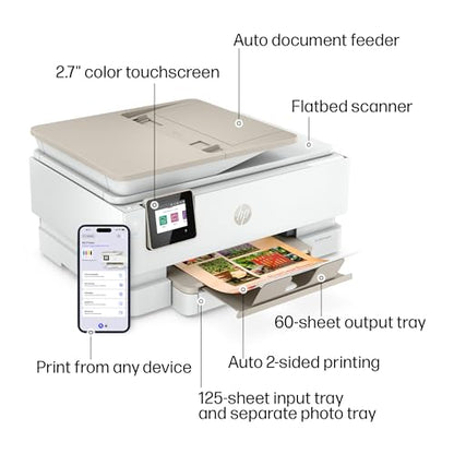 HP ENVY INSPIRE 7955e Inkjet Printer, 4800x1200 DPI, Color, Automatic Duplex