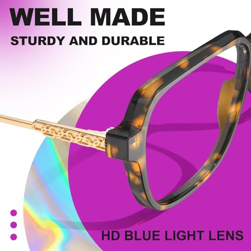 VISOONE Large ASA062BLB-D5 57mm Lens 16mm Bridge Full Rim Square Eyeglass Case