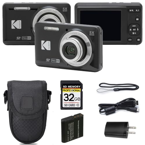 Kodak 2.7 Inches KODFZ55BK 16 MP Compact Camera 1080p JPEG Digital Point & Shoot