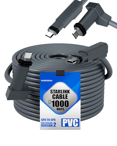 VANDESAIL 100 Feet O-SLC-2D-100FT-01 Ethernet Cat 6 Cable Male-to-Female 1000Mbps
