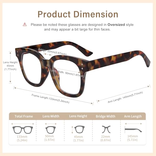 Madison Avenue Oversized UKAU-0003-T Anti Blue Light Glasses Adult 50mm Lens Width 45mm Lens Height 145mm Arm Length Full Rim Plastic Frame