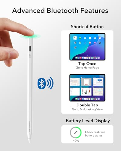 ESR 6.54in White 6C006 iPad Pencil Compatible for Models 2018-2026