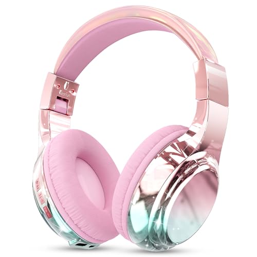 QearFun PX2782 Kids Bluetooth Headphones 3.5 mm Jack Wireless Bluetooth 5.3 30 Hours Battery Life