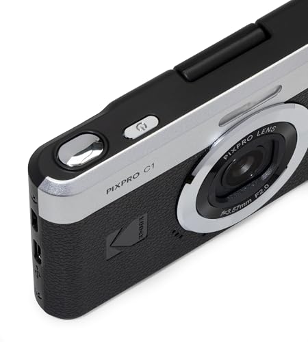 Kodak 13MP C1 Compact Digital Camera with 4X Zoom, 180° Flip Screen, Full HD Video