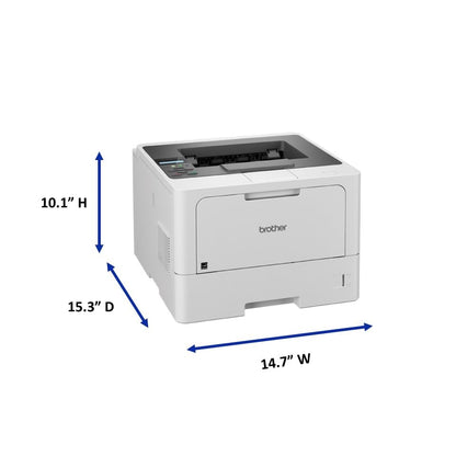 Brother HL-L5210DW Monochrome Laser Printer, 1200x1200 DPI, 48 ppm, Wireless, Duplex, 2 Trays, Ethernet and Wi-Fi Connectivity