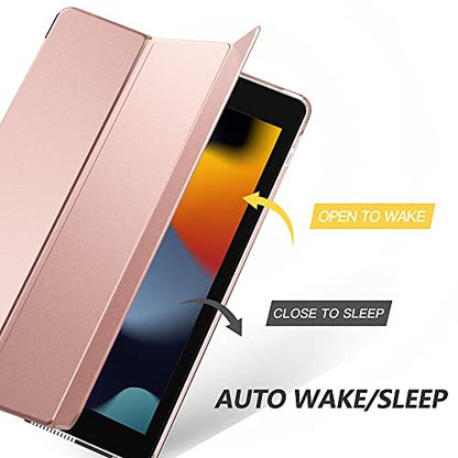 MoKo iPad 10.2 Case, Model P840034628371, Rose Gold
