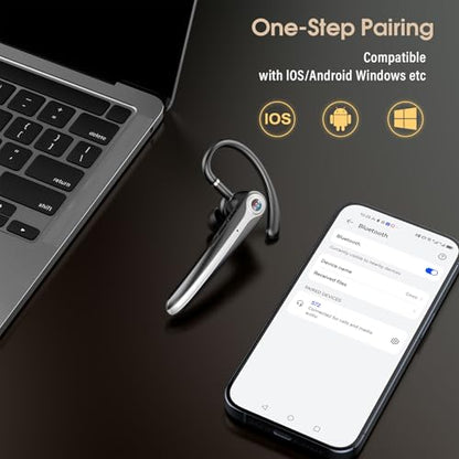 Atheewon S72 Bluetooth Headset with ENC Noise Control and IPX7 Waterproofing.