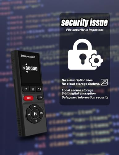 Jaswill 64GB A1 USB Digital Voice Recorder for Personal Computer