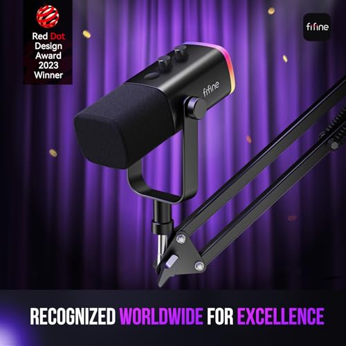 FIFINE AM8T Dynamic Microphone Kit with USB/XLR Connectivity