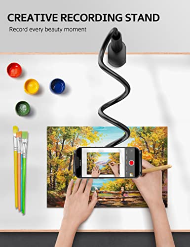 SHAWE 80cm US-Gooseneck Tablet Holder Adjustable Tabletop Flexible Mount Black