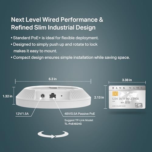 TP-Link EAP610 V2 Access Point Dual-Band 802.11ax 1800Mbps