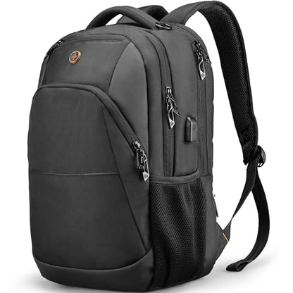 Swissdigital 16 Inch SD1670-01 Travel Laptop Backpack Water Resistant RFID Blocking USB Charging