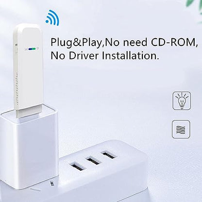 Yunseity Portable 4G LTE WiFi Modem Yunseity5pw0ct2eag-13 150Mbps Tri-Band Wi-Fi Dongle