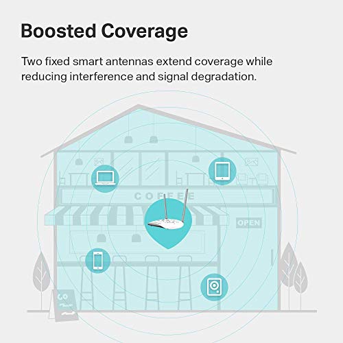 TP-Link TL-WA801N WiFi Access Point, 2.4GHz, 300Mbps, Single-Band, WPA2-PSK Security Protocol, 2 Fixed Antennas