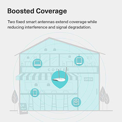 TP-Link TL-WA801N WiFi Access Point, 2.4GHz, 300Mbps, Single-Band, WPA2-PSK Security Protocol, 2 Fixed Antennas